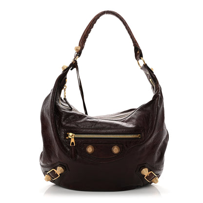 Balenciaga Chevre Giant 21 Gold Hardware Hobo Mogano 1 of 13