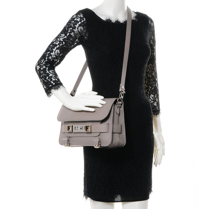 Proenza Schouler Smooth Leather PS11 Classic Shoulder Bag Mushroom 2 of 9