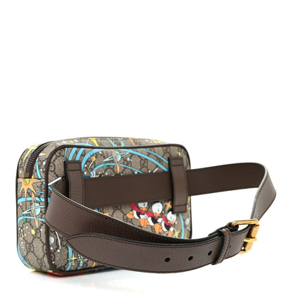 Gucci X DISNEY GG Supreme Monogram Donald Duck Small Interlocking G Belt Bag 80 32 Beige Multicolor New Acero 3 of 9