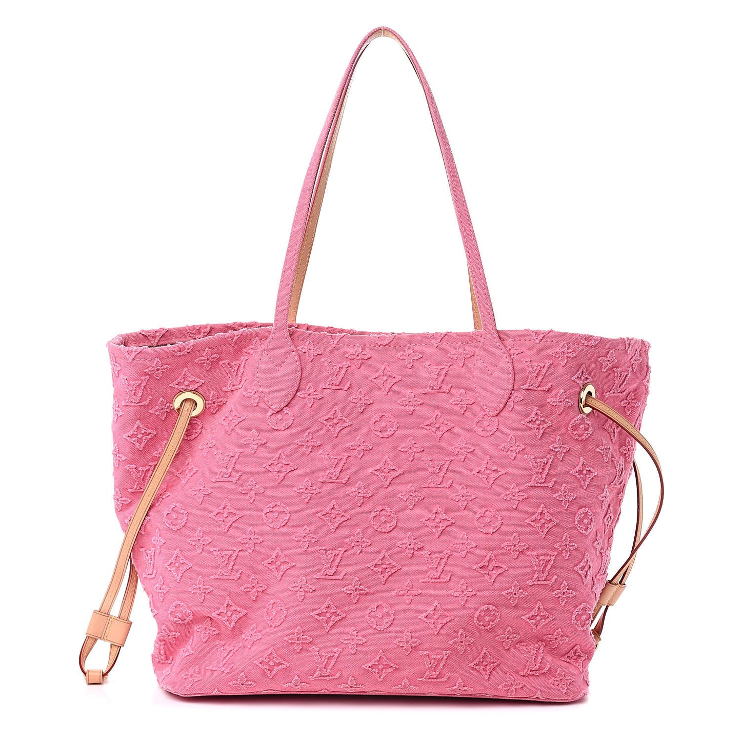 Monogram Denim Neverfull MM Rose