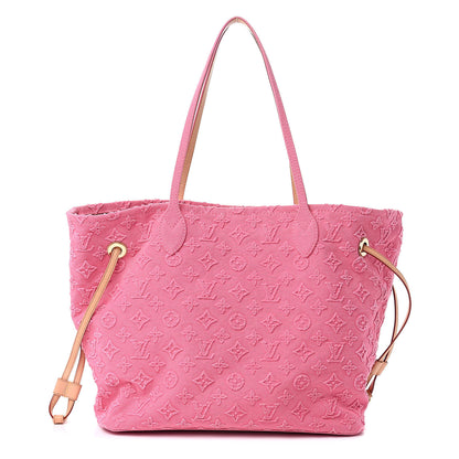 Louis Vuitton Monogram Denim Neverfull MM Rose 1 of 12