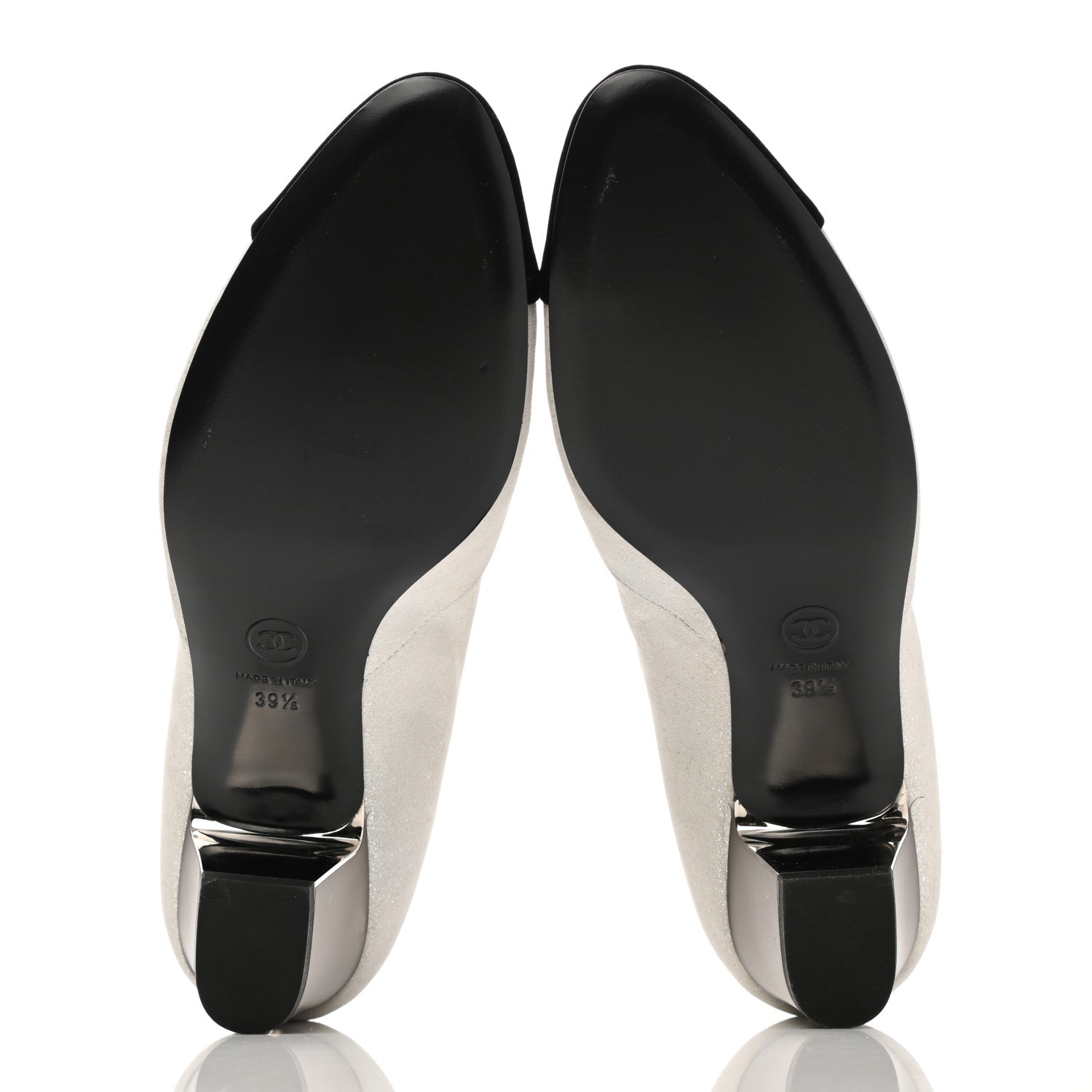 Chanel Metallic Calfskin Ankle Boots 39.5 Gold 5 of 8
