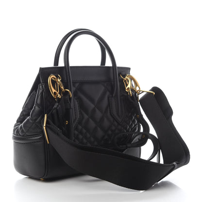 Versace Vitello Quilted Medium Palazzo Empire Bag Black 2 of 8