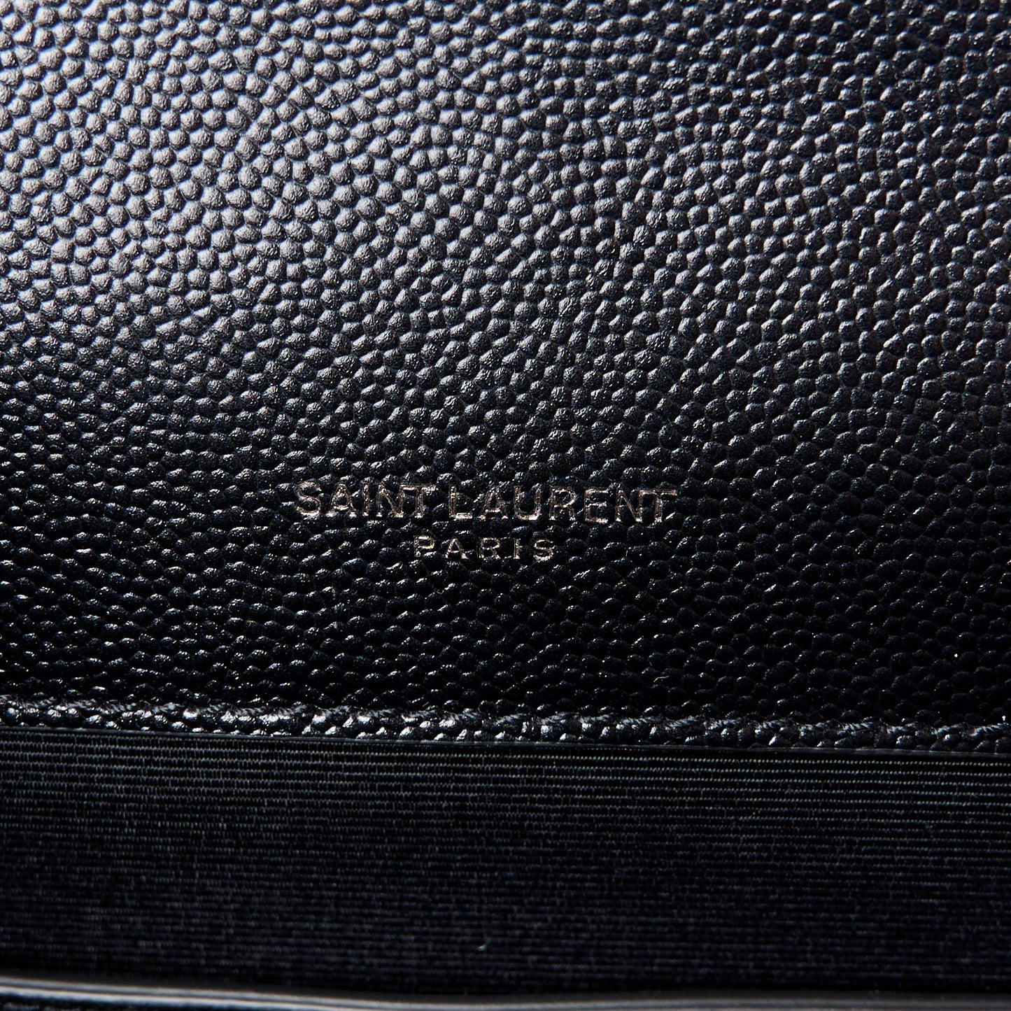 Grain De Poudre Textured Mixed Matelasse Triquilt Small Monogram Monochrome Satchel Black