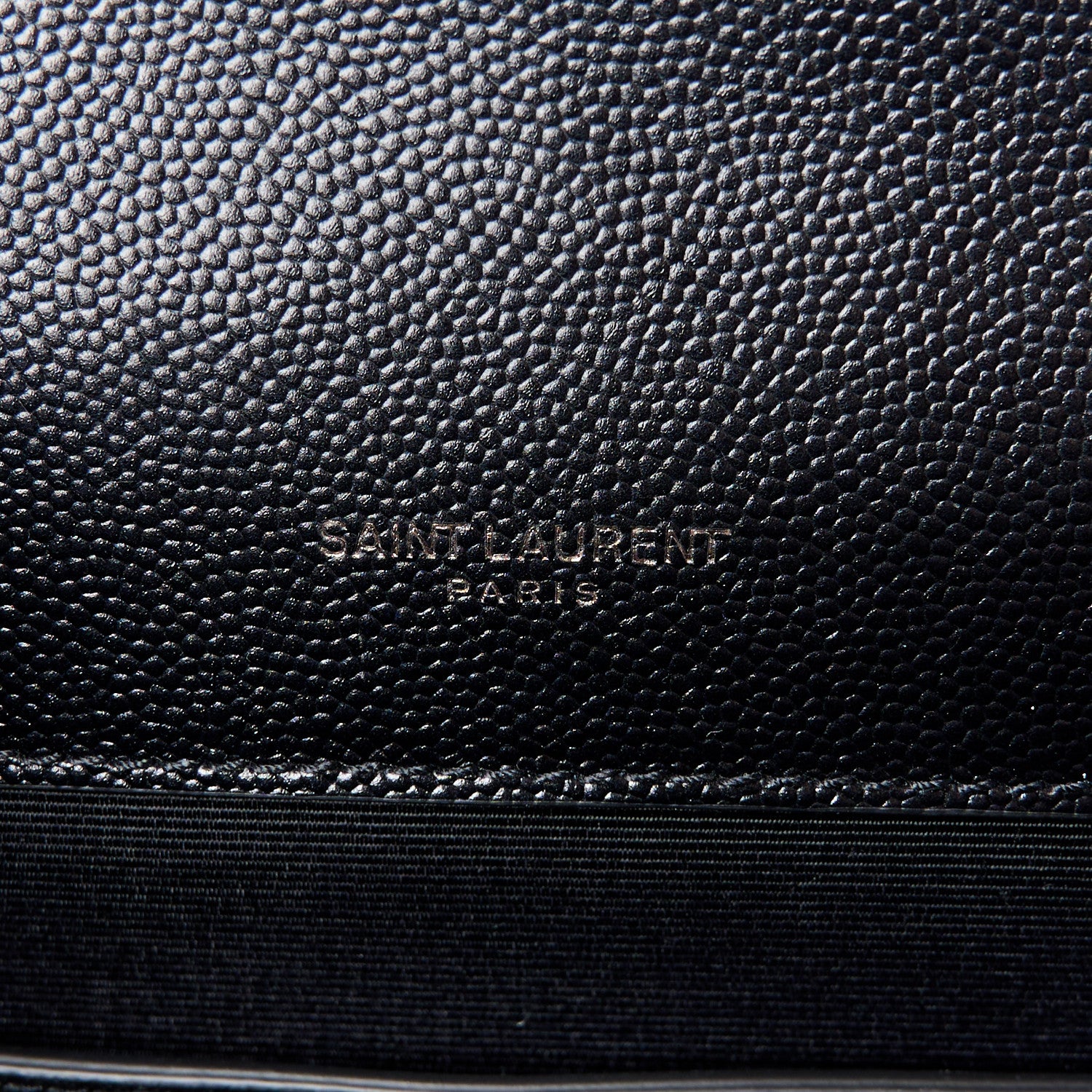 Saint Laurent Grain De Poudre Textured Mixed Matelasse Triquilt Small Monogram Monochrome Satchel Black 6 of 11