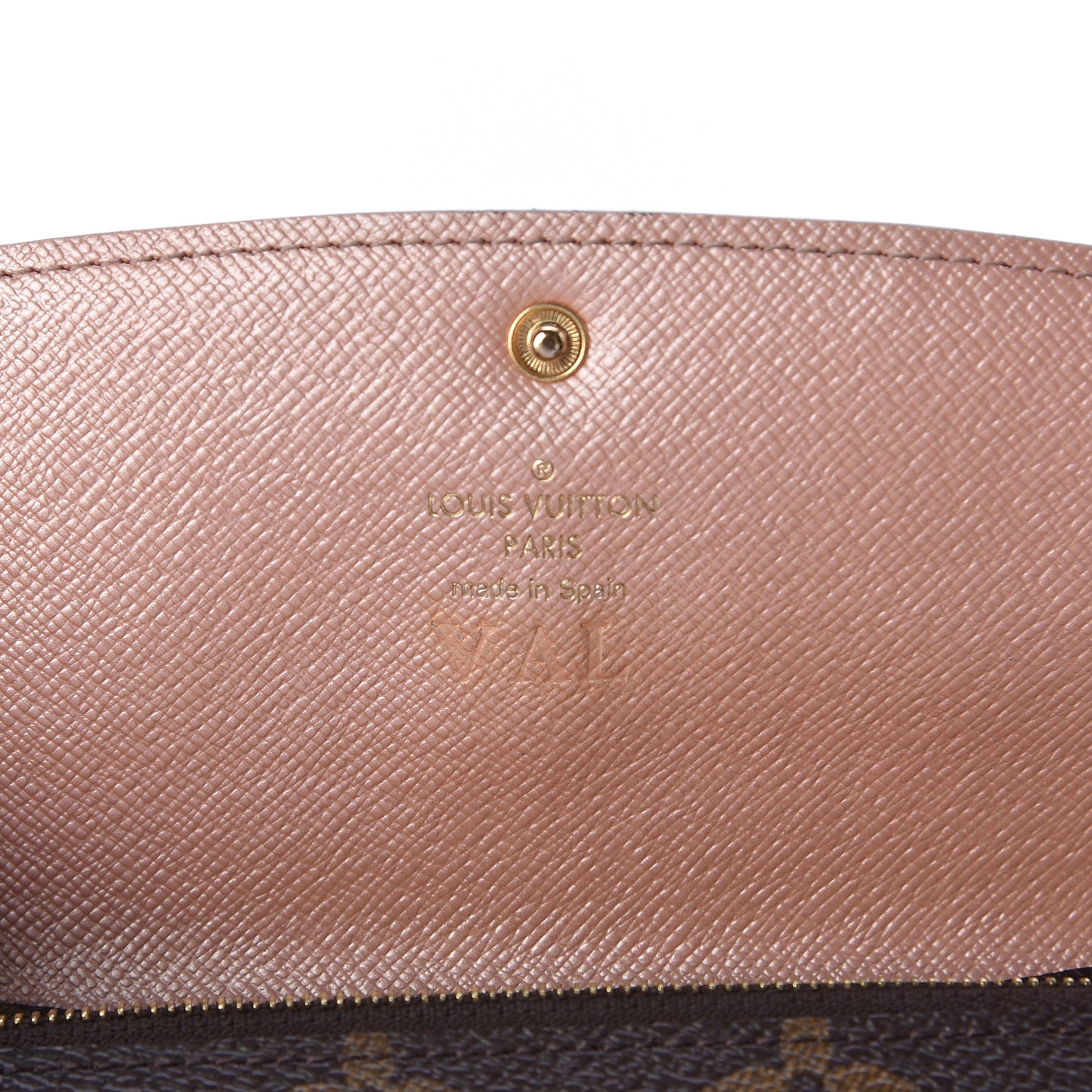 Monogram Emilie Wallet Rose Nacre