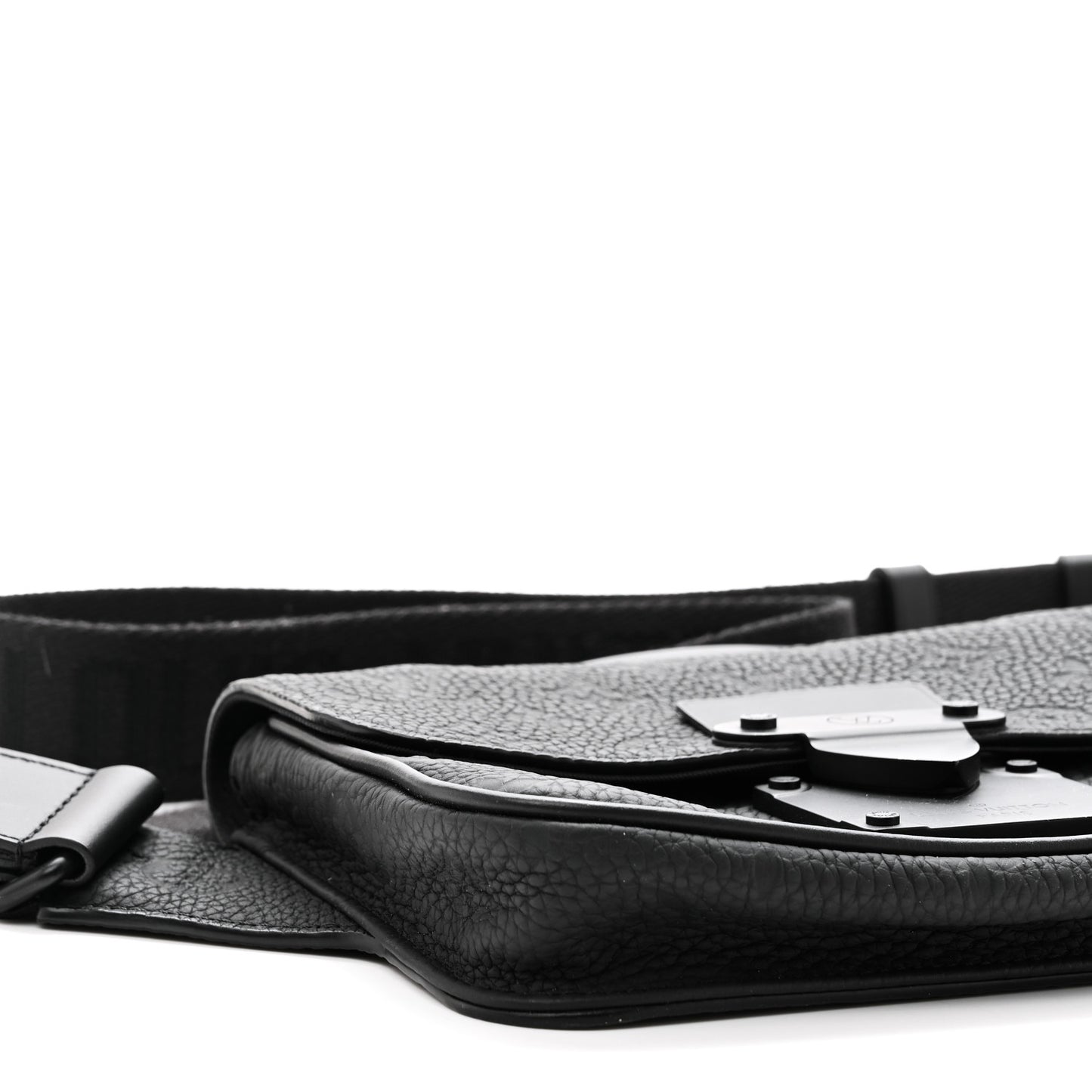 Taurillon Monogram S Lock Sling Bag Black