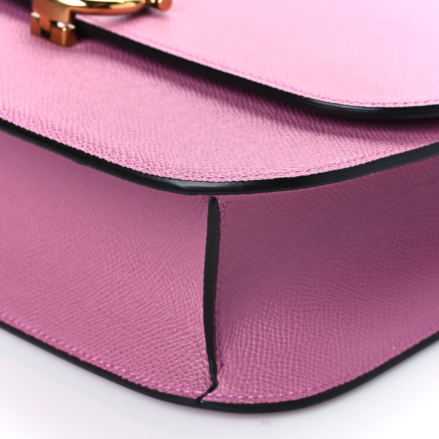 Salvatore Ferragamo Hammered Calfskin Gancini Crossbody Pink 5 of 8
