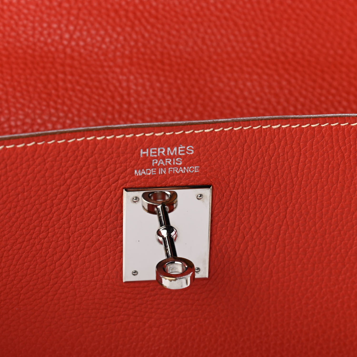 Hermes Togo Kelly Retourne 35 Sanguine 5 of 13