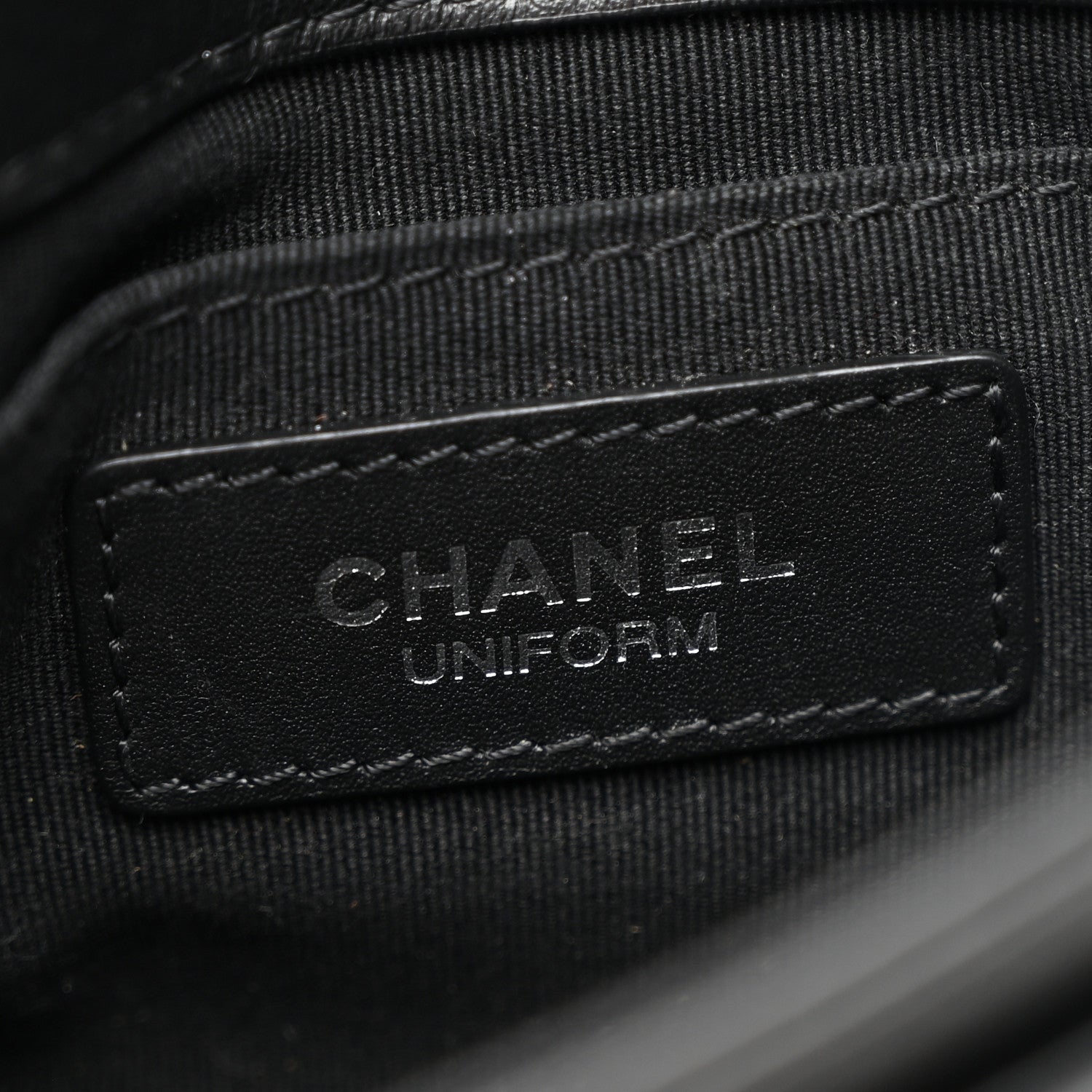 Chanel Calfskin Quilted CC Uniform Flap Belt Bag Black 6 of 11