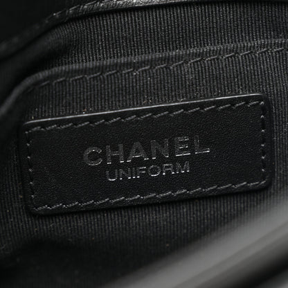 Chanel Calfskin Quilted CC Uniform Flap Belt Bag Black 6 of 11