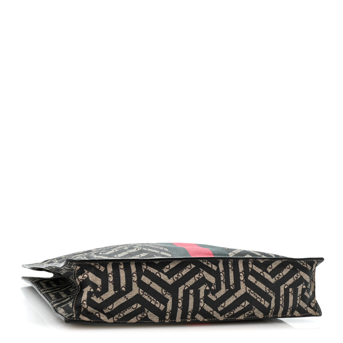GG Supreme Monogram Caleido Web Vertical Tote Black
