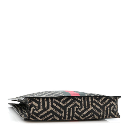 Gucci GG Supreme Monogram Caleido Web Vertical Tote Black 4 of 13