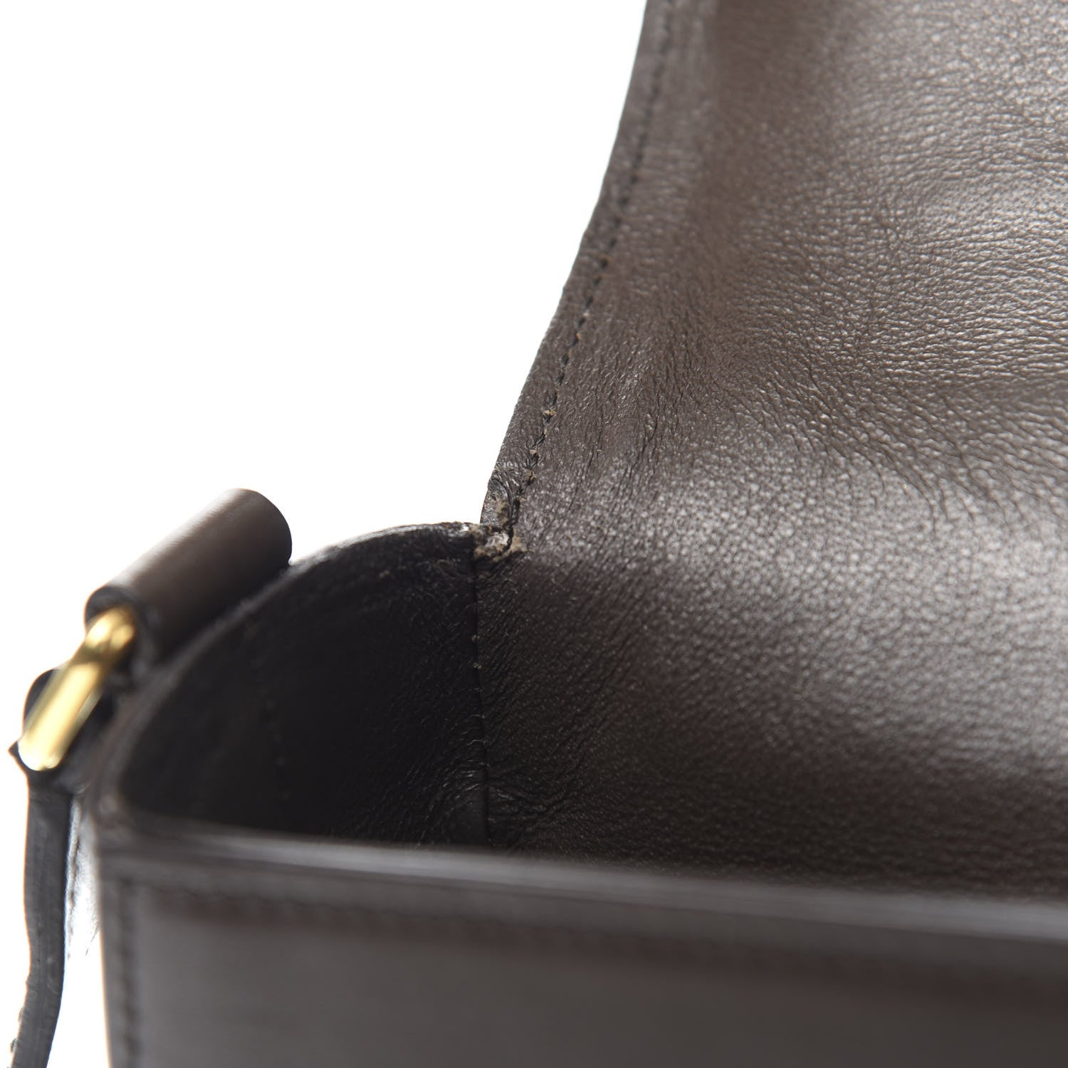 Celine Supersoft Calfskin Medium Trotteur Wood 7 of 13