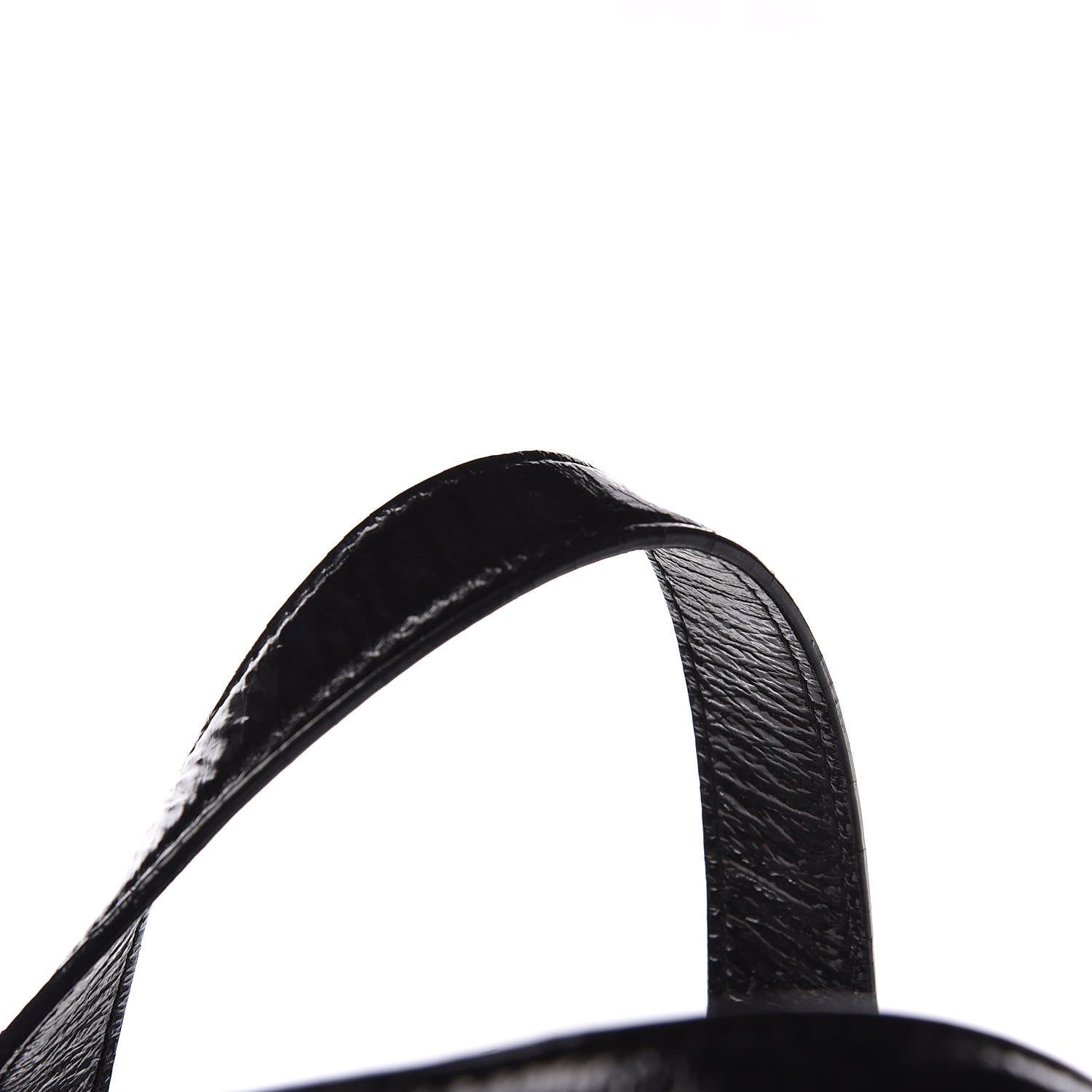 Saint Laurent Patent Crocodile Embossed Tribute Tote Black 16 of 16