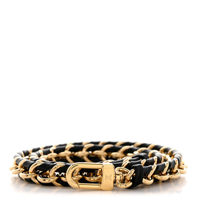 Louis Vuitton Calfskin Multi Pochette Chain Shoulder Strap Black Gold 1 of 3