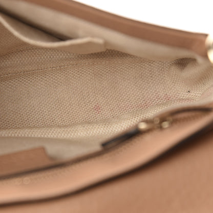 Gucci Pebbled Calfskin Medium Soho Flap Crossbody Camelia 9 of 12