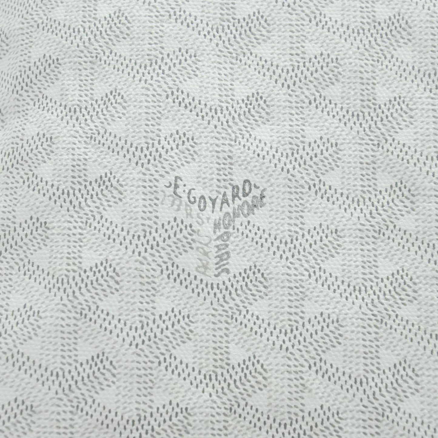 Goyardine Fidji Zip Hobo White