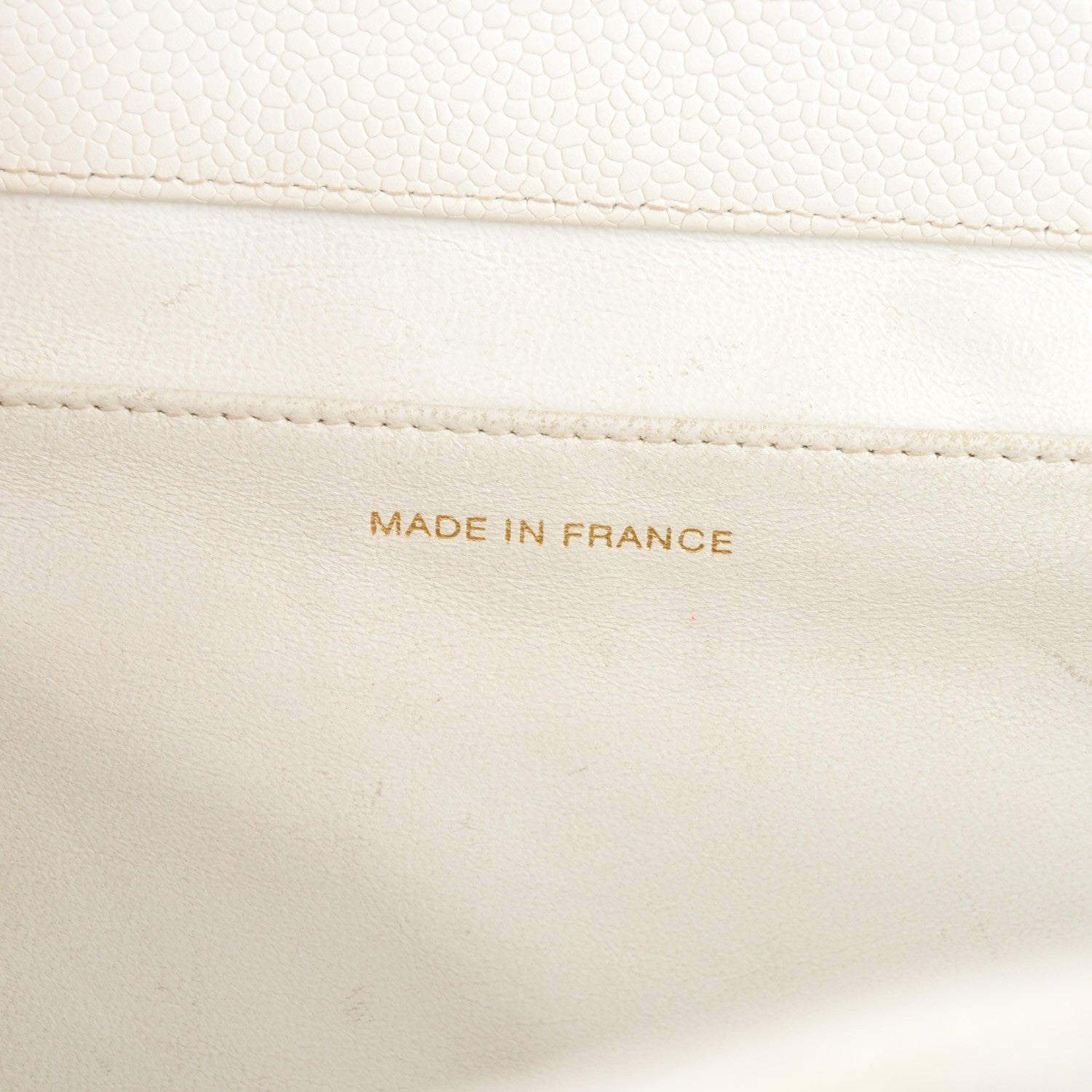 Chanel Caviar Quilted CC Tote White 8 of 11