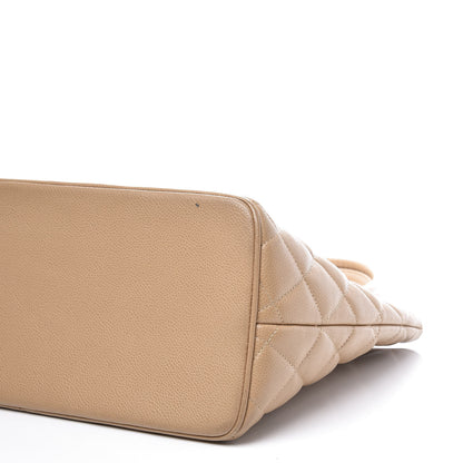 Chanel Caviar Quilted Medallion Tote Beige 6 of 10