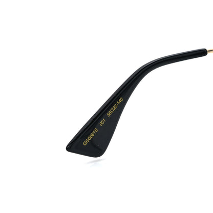 Gucci Metal Round Frame Sunglasses GG0061S Black 5 of 8