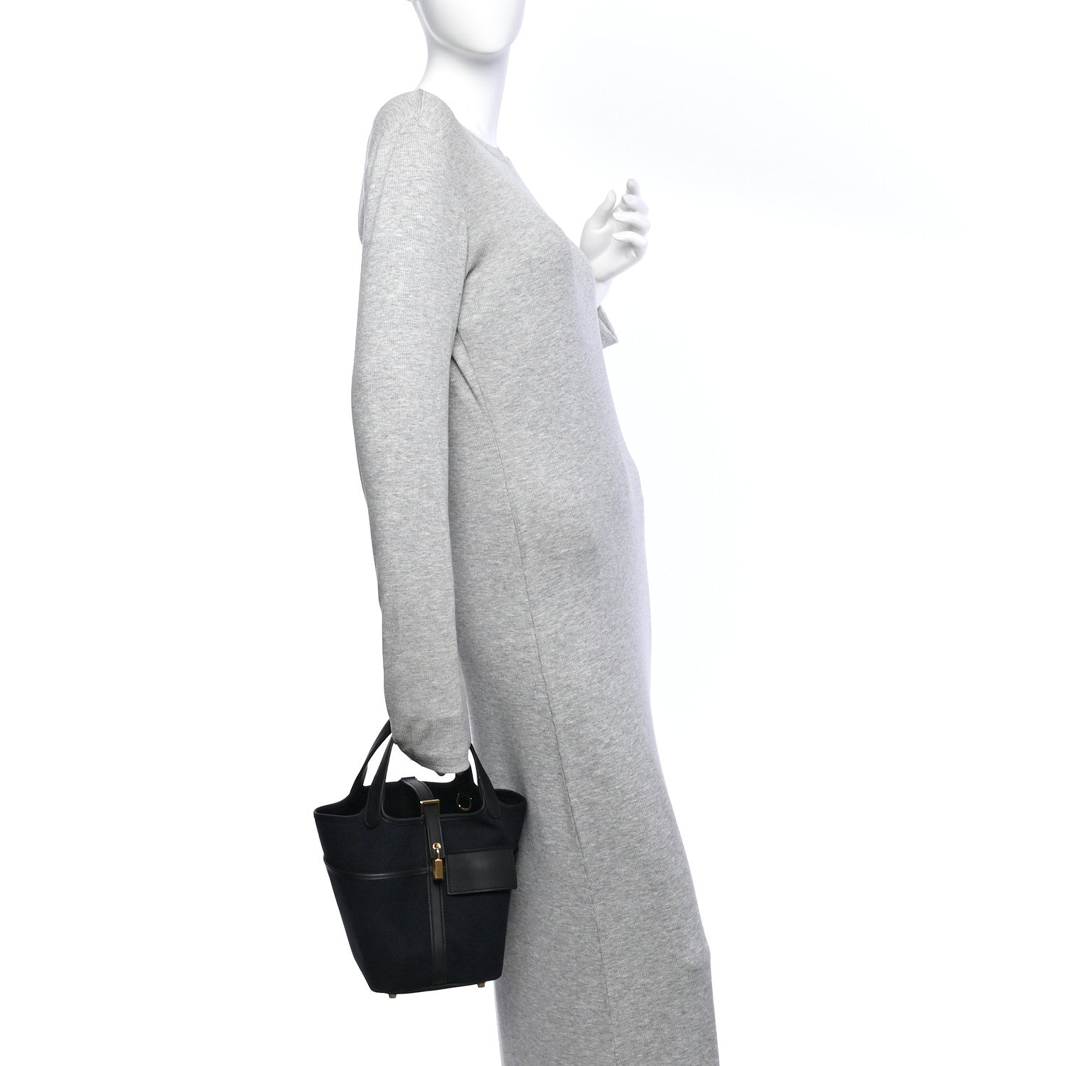 Hermes Toile Goeland Swift Cargo Picotin Lock 18 Black 2 of 10
