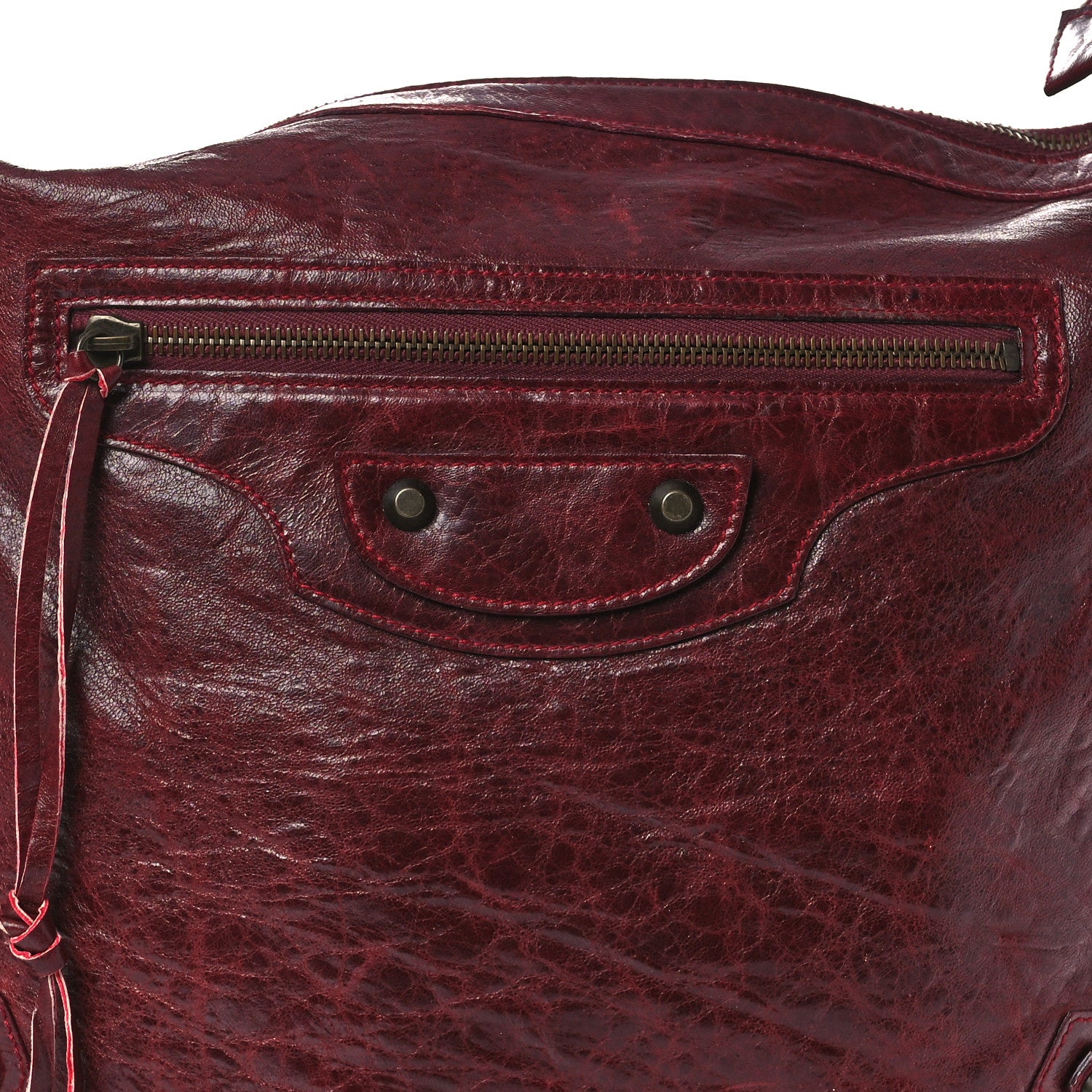 Balenciaga Agneau Classic Hardware Day Hobo Rouge Grenat 8 of 15