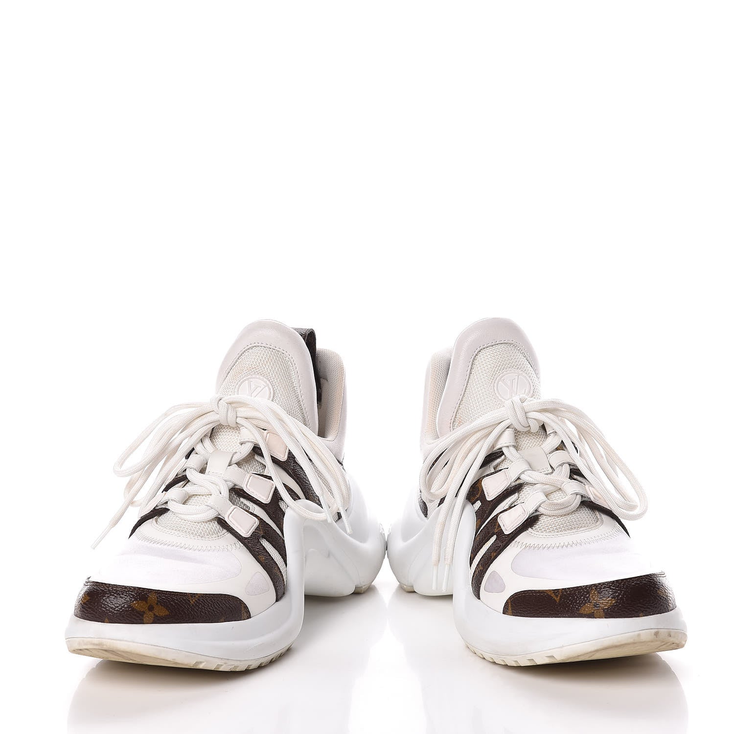 Louis Vuitton Patent Monogram LV Archlight Sneakers 37.5 White 6 of 9