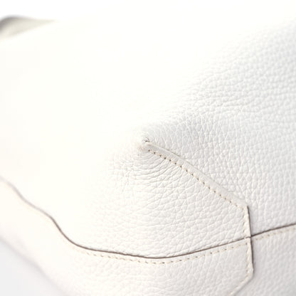 Hermes Taurillon Clemence Double Sens 45 Reversible Tote White Gris Perle 12 of 17