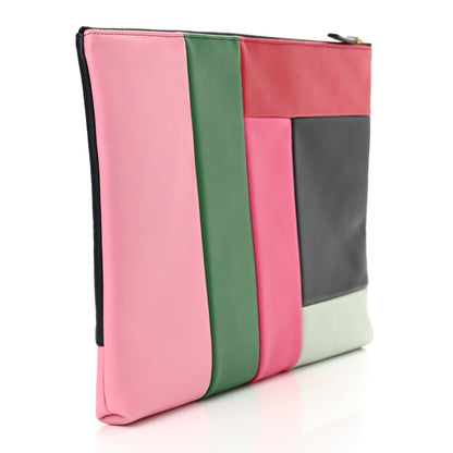 Chanel Lambskin Colorblock Cosmetic Case Multicolor 3 of 8