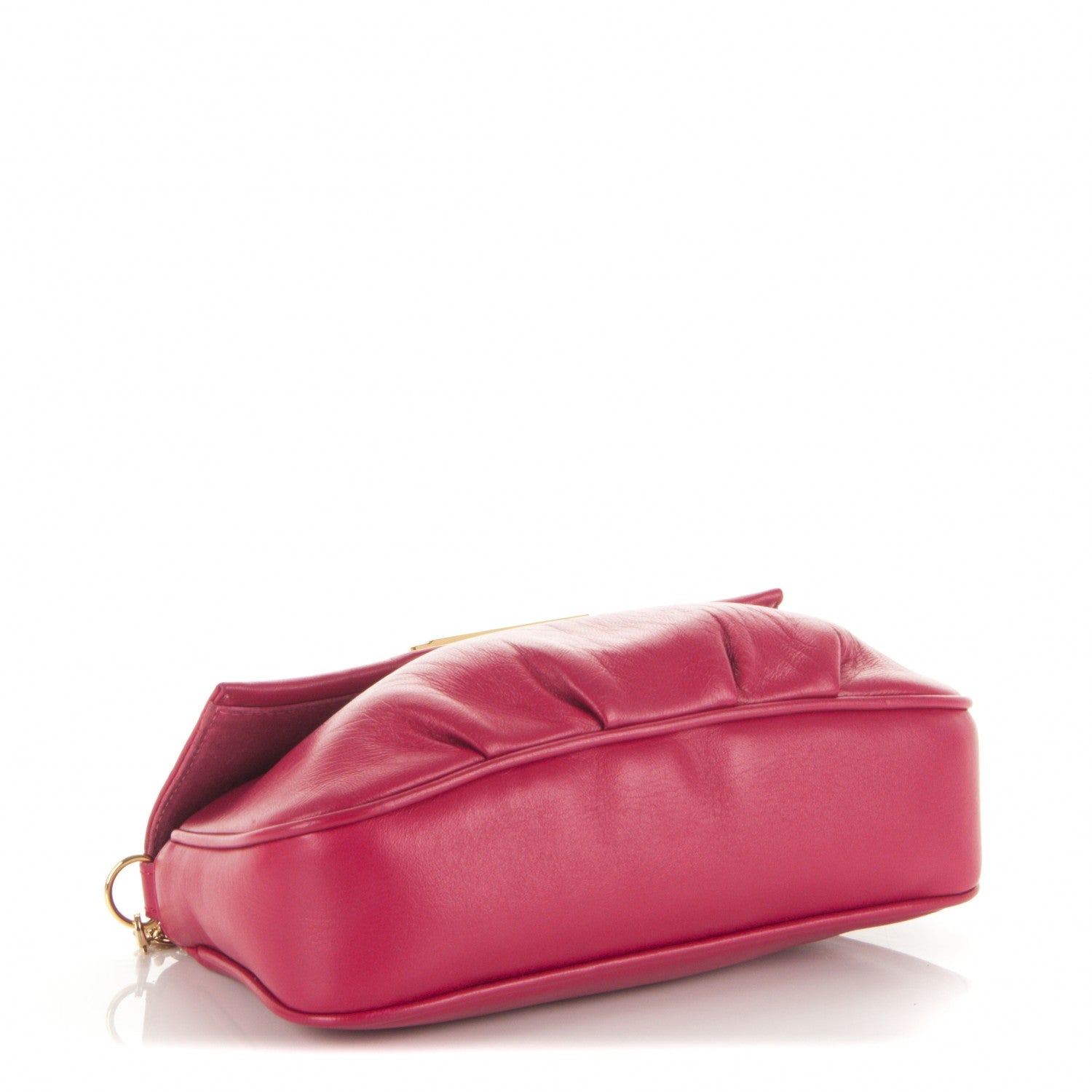 Fendi Nappa Fendista Pouchette Crossbody Fuxia Scuro 4 of 7