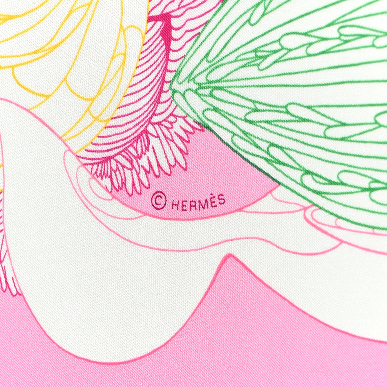 Hermes Silk Fantaisie Botanique Shawl 140 4 of 5
