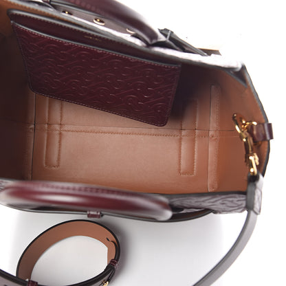Burberry Calfskin Embossed Monogram Small Belt Bag Oxblood 5 of 10