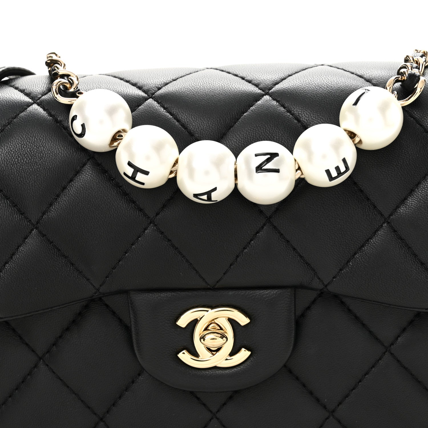 Chanel Lambskin Quilted Small My Precious Flap Black 8 of 10