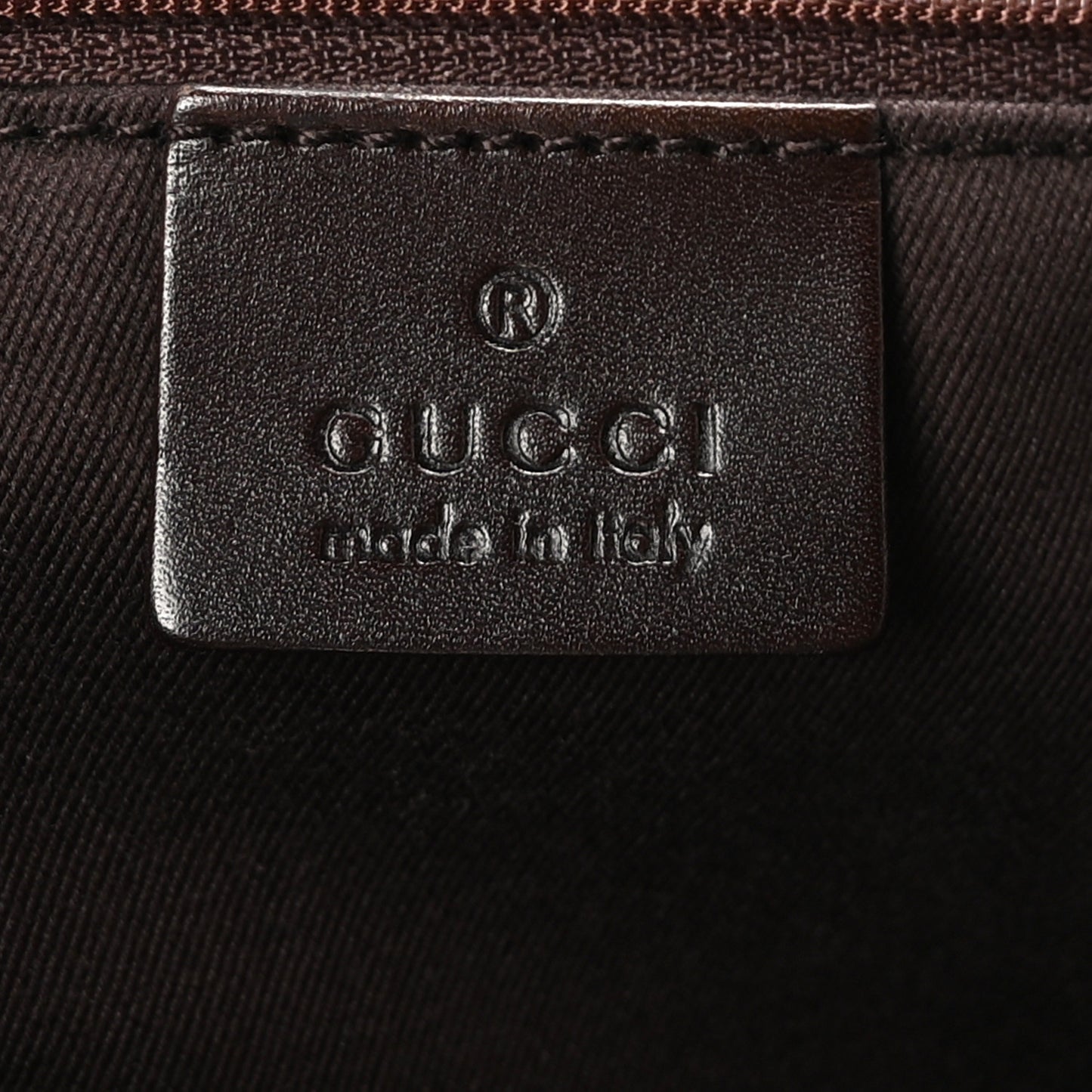 Denim Monogram Tote Dark Brown