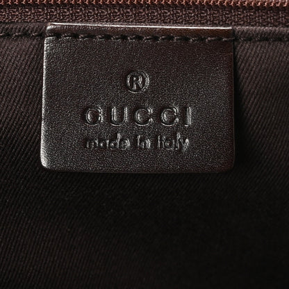 Gucci Denim Monogram Tote Dark Brown 6 of 10