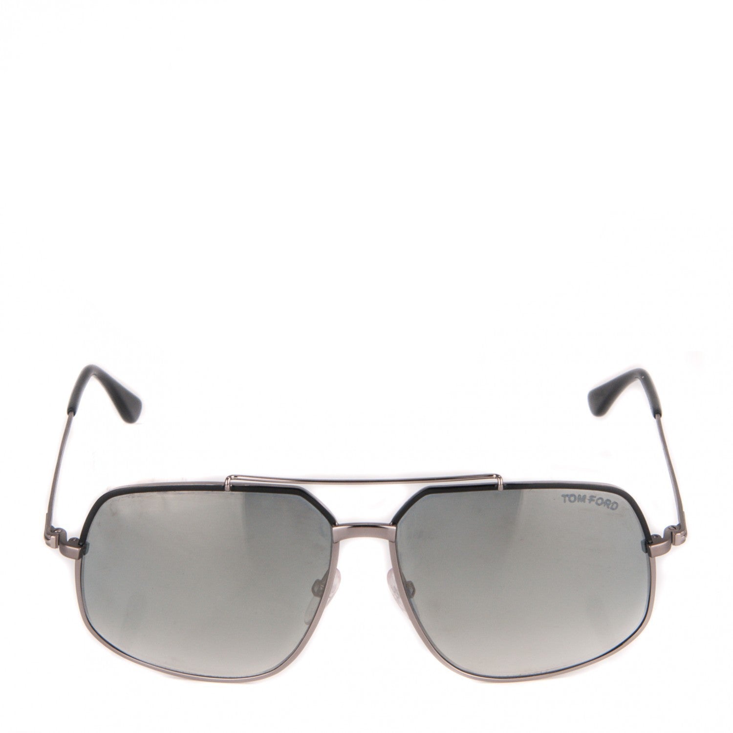 Tom Ford Ronnie Aviator Sunglasses TF439 Black Silver 2 of 7