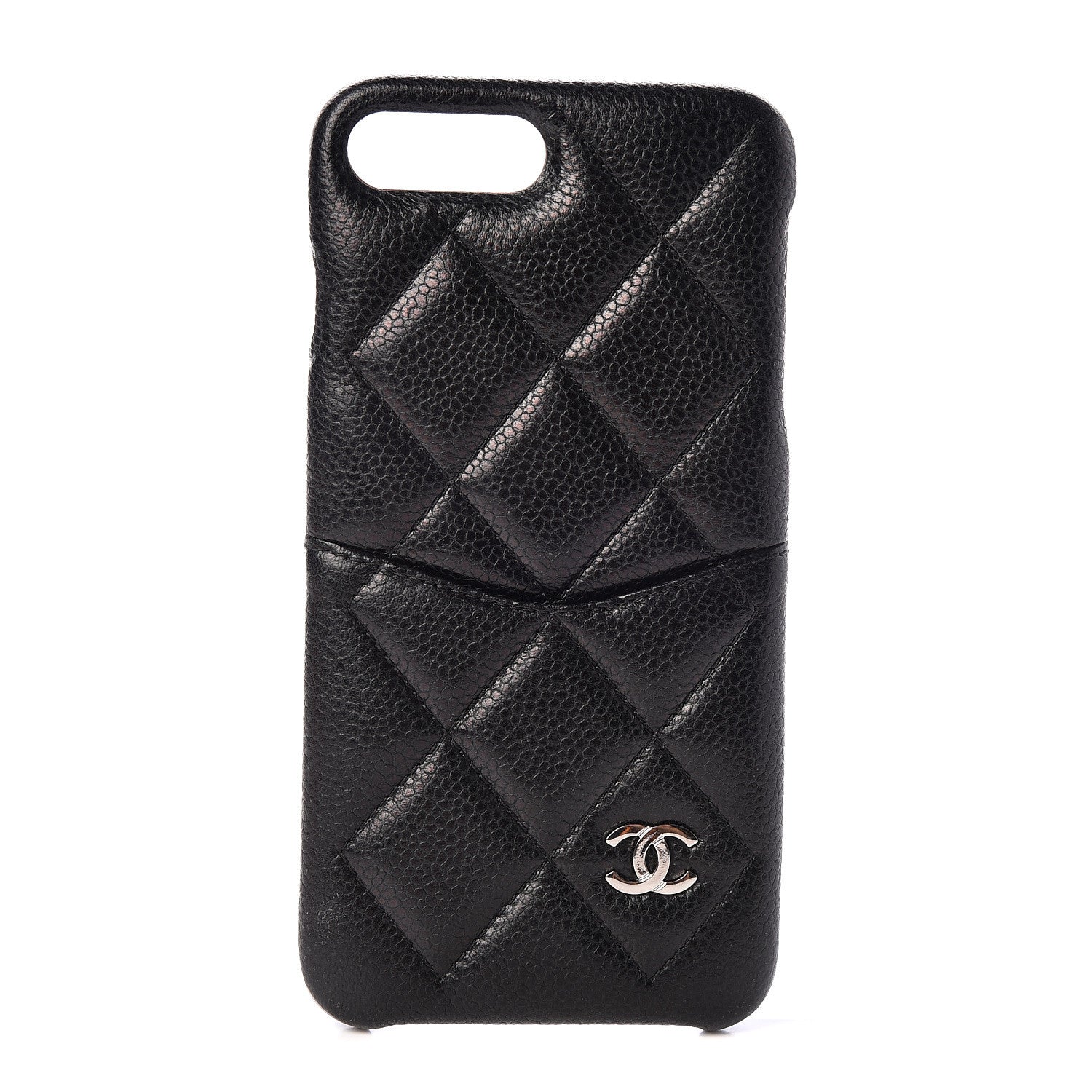 Chanel Caviar Quilted iPhone 8 Plus Coco Tech Case Black 1 of 8