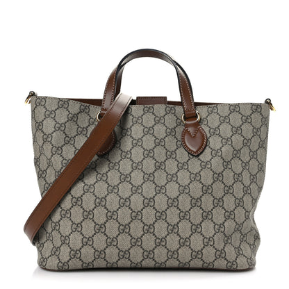 Gucci Soft GG Supreme Monogram Small Crossbody Tote Beige Cuir 1 of 9