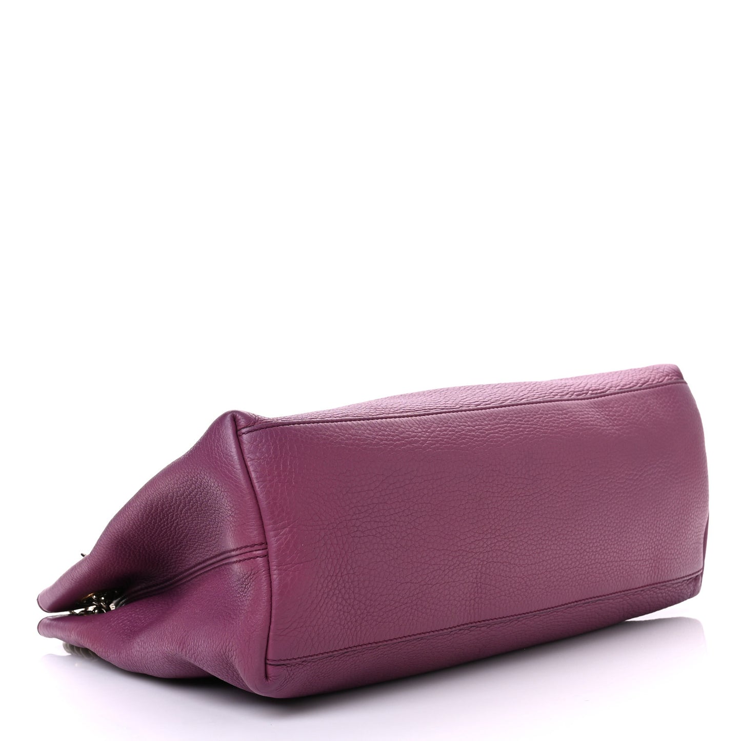 Pebbled Calfskin Medium Soho Chain Shoulder Bag Peonia Flower