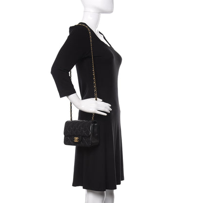 Chanel Lambskin Quilted Mini Square Flap Black 2 of 11
