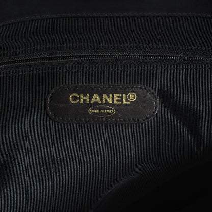 Chanel Vinyl Stitched XL Weekender Black 7 of 8