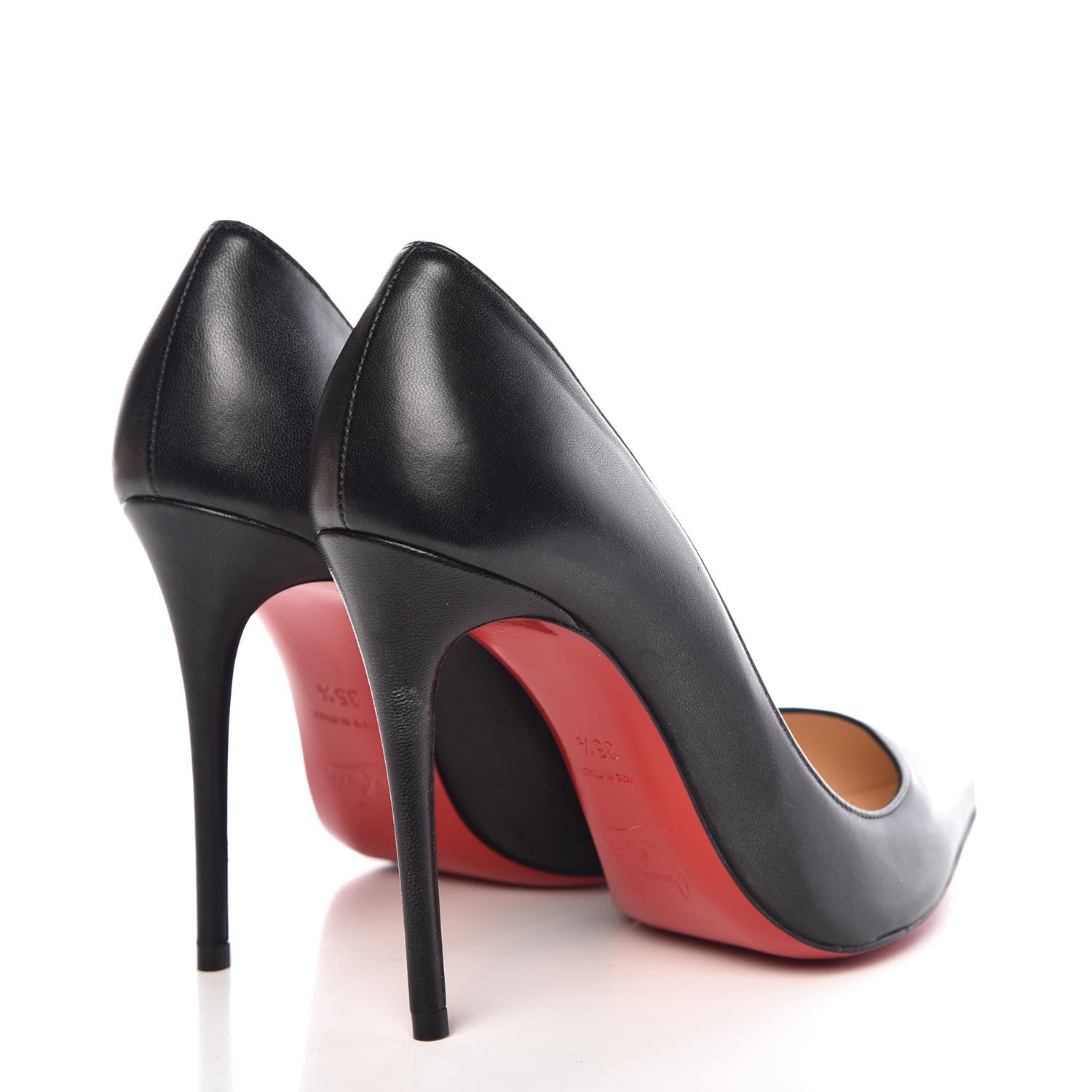 Christian Louboutin Shiny Nappa Pigalle Follies 100 Pumps 35.5 Black 4 of 9