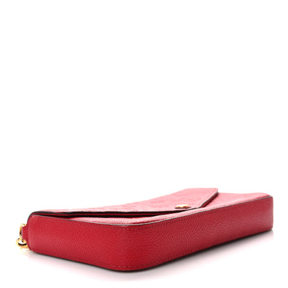Louis Vuitton Empreinte Pochette Felicie Chain Wallet Cherry 4 of 9