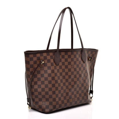Louis Vuitton Damier Ebene Neo Neverfull MM Rose Ballerine 3 of 12