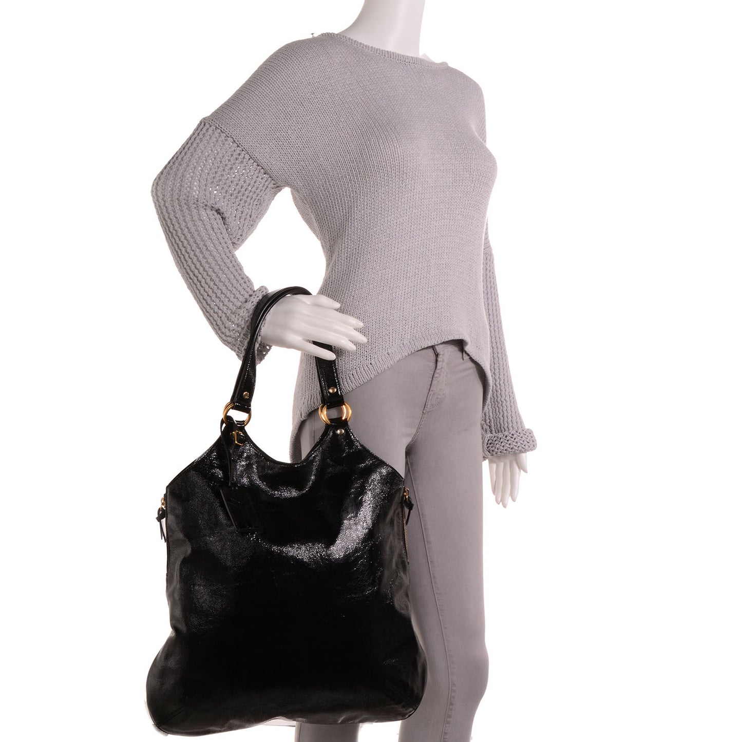 Patent Tribute Tote Black