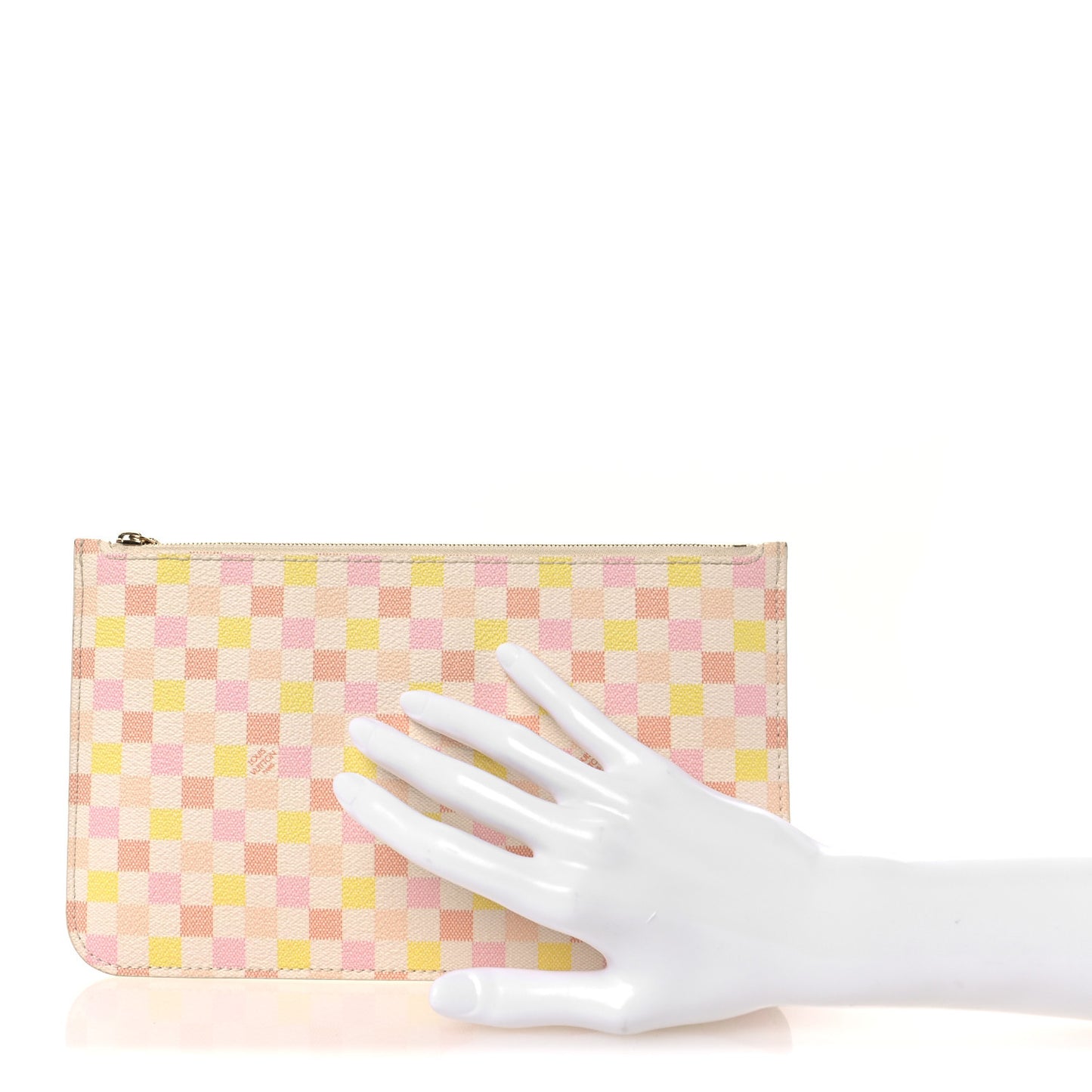 Damierlicious Neverfull Pochette Rose Peach