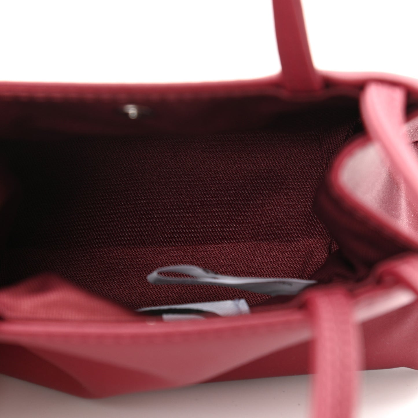 Vegan Leather Small Shopping Bag Oxblood