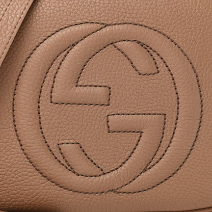 Gucci Pebbled Calfskin Small Soho Disco Bag Camelia 7 of 10