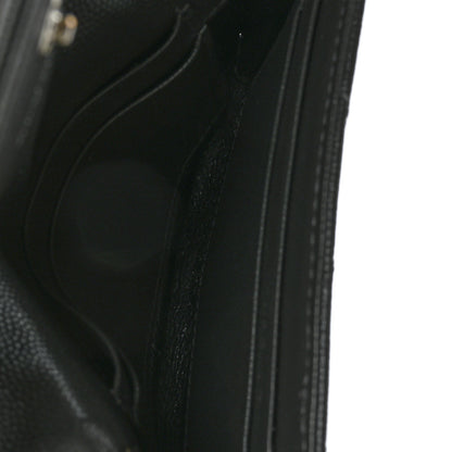 Saint Laurent Grain De Poudre Matelasse Chevron Small Monogram Envelope Wallet Earth 5 of 7
